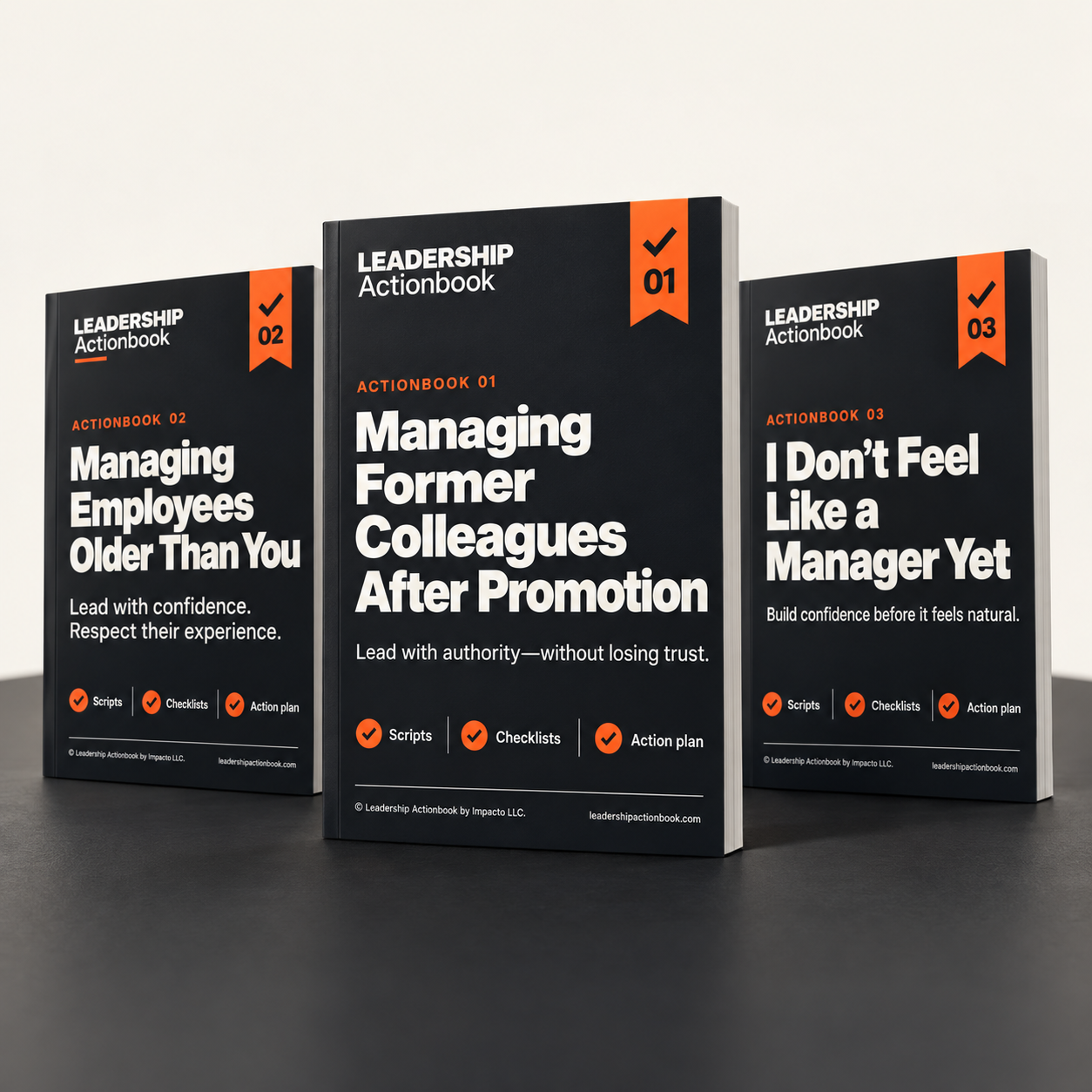 Leadership Actionbook three-book manager bundle