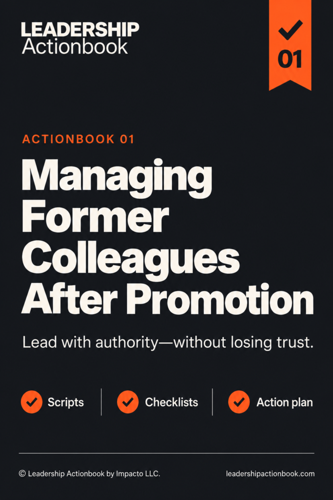 Managing Former Colleagues After Promotion